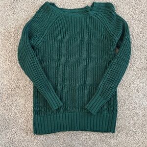 American Eagle Outfitters Green Crew Neck Sweater